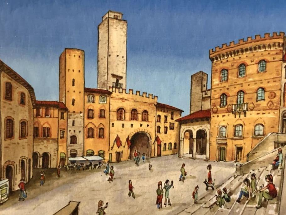 Lovely 2 Bedroom In San Gimignano Historic Center ภายนอก รูปภาพ
